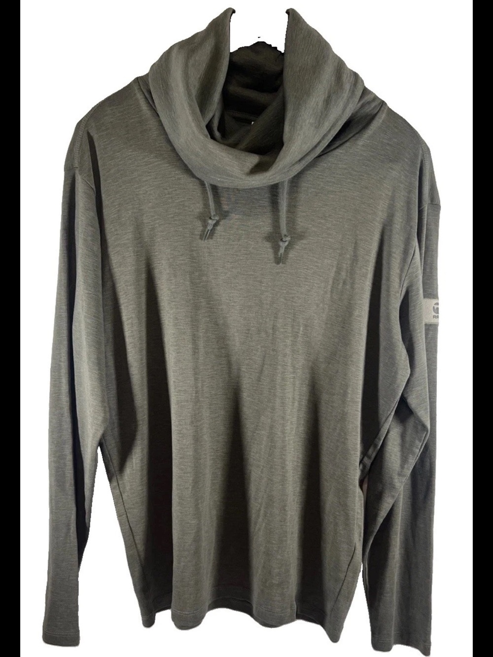 G-Star RAW Aero Ribbed Tunnel Funnel Men’s L Long Sleeve Sweatshirt Grey Green